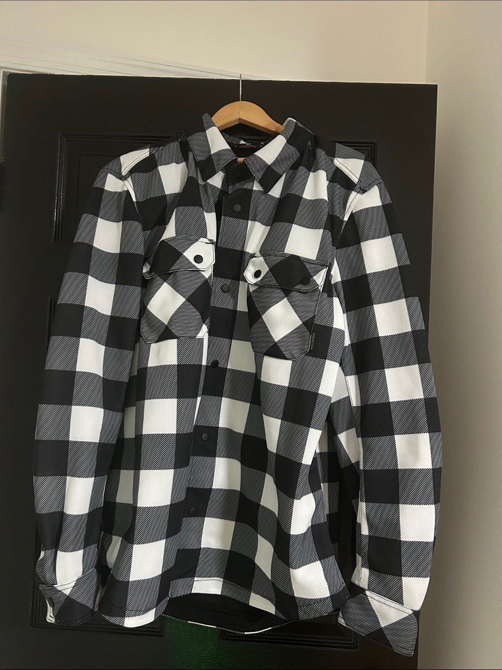 Harley-Davidson Black and White Buffalo armored motorcycle riding jacket